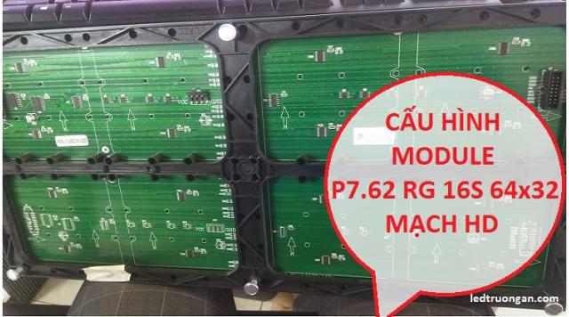 Cách cấu hình Module P7.62 - 3 màu với mạch HD trên HD 2018